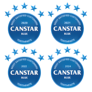CANSTAR BLUE’S MOST SATISFIED CUSTOMERS TOOTHPASTE 2020-2021-2022&2024