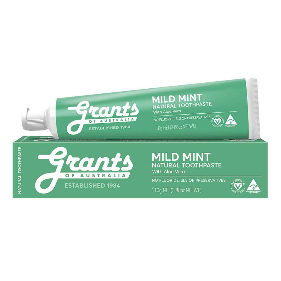 Grants of Australia Mild Mint Natural Toothpaste